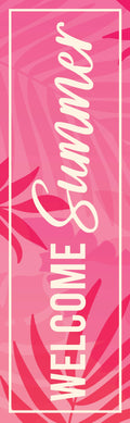 30x96 Dekra-Lite summer pink banner that says 