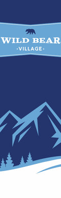 Wild Bear Village Mountain Single Vinyl Banner Dekra-Lite