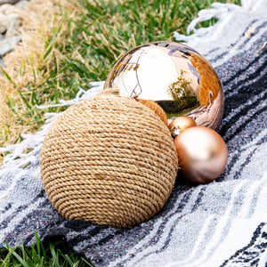 Burlap Round Ornaments