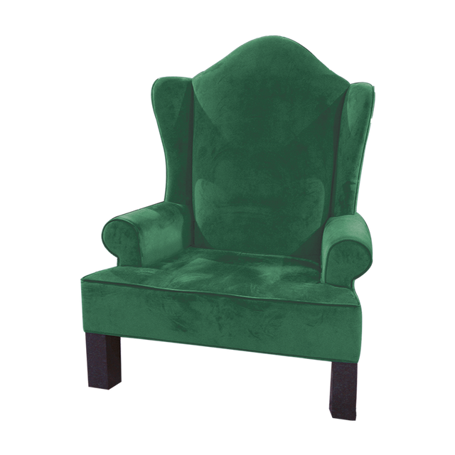 Dekra-Lite Red Wing Back Santa Chair - Green