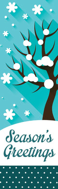 Winter Tree Single Vinyl Banner Dekra-Lite