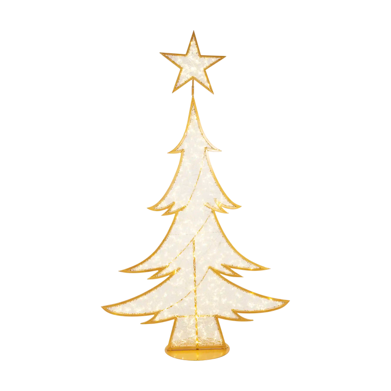 Wispy 2D Illuminated Christmas Tree