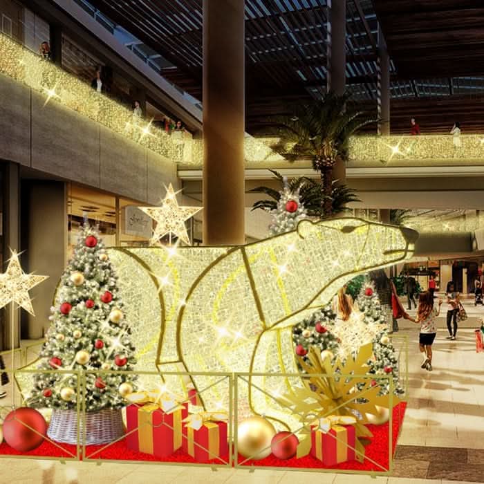 Dekra-Lite Tiksi Polar Bear inside a mall