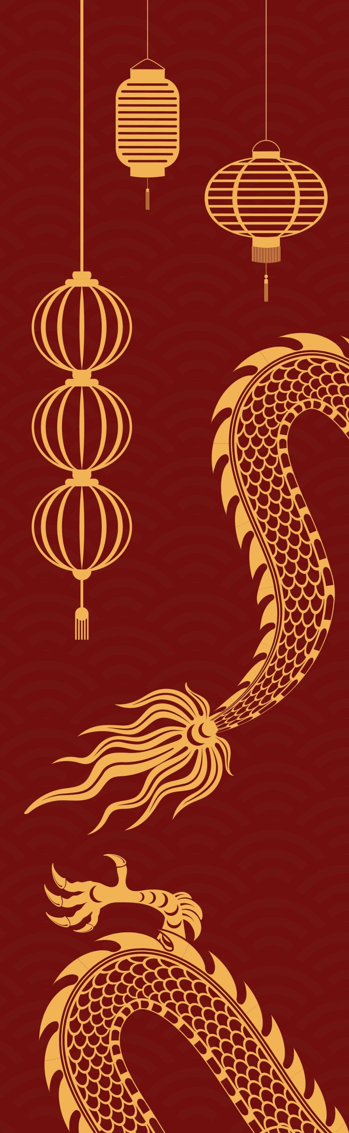 Year of the Dragon Double Vinyl Banner