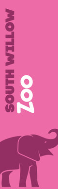 Zoo - Elephant Exhibit Single Vinyl Banner Dekra-Lite