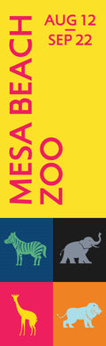 Zoo - Zebra, Elephant, Giraffe, & Lion Single Vinyl Banner Dekra-Lite