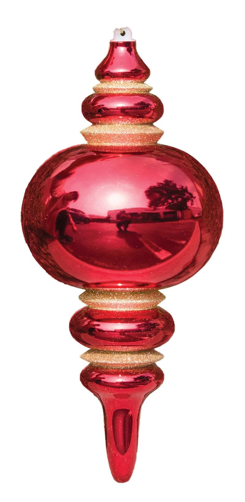 Dekra-Lite 13" Red Finial Ornament