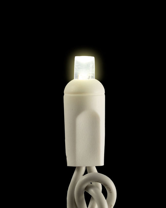 5 mm Reflective LED Mini Lights with White Wire