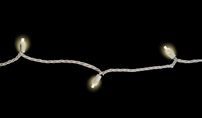 5mm Reflective LED Mini Lights with White Wire