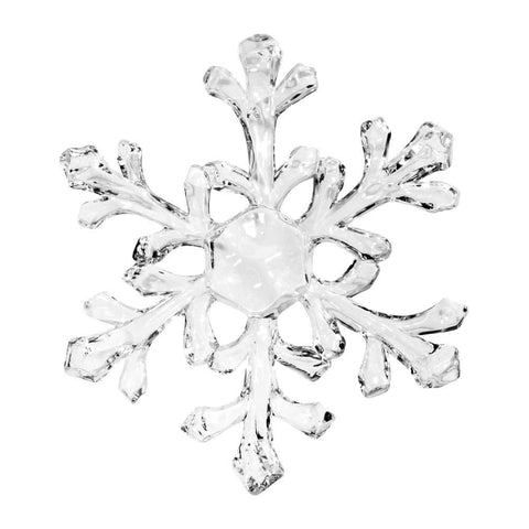 Crystal Clear 6" Acrylic Snowflake