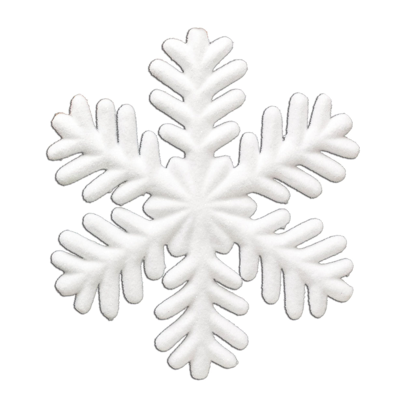 Frosted White Iced Flat Snowflakes 13.75 – Dekra-Lite