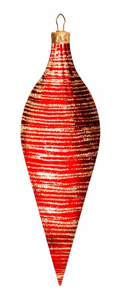 Dekra-Lite Red Brushed Candy Apple Finial