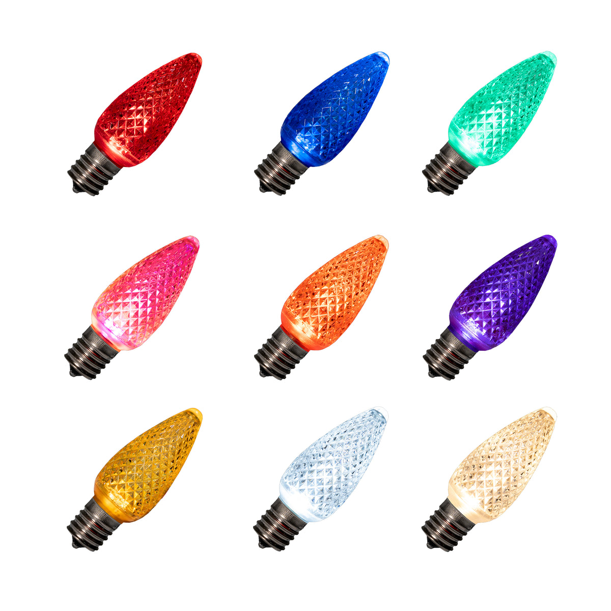 Dekra-Lite C9 Faceted Lights All Colors