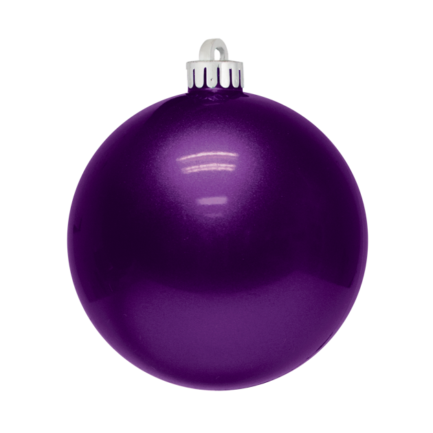 Dekra-Lite 8" Purple Candy Apple Ornament