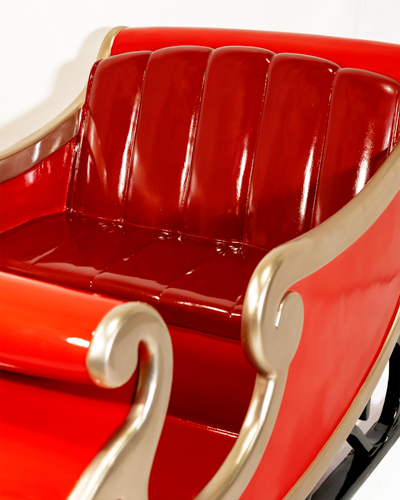 Dekra-Lite Cherry Red Santa Claus Monogram Sleigh Close Up Seat
