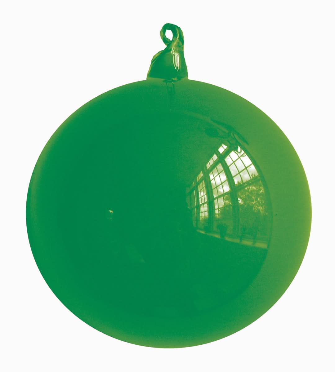 Dekra-Lite Chartreuse Designer Glass Round Ornament