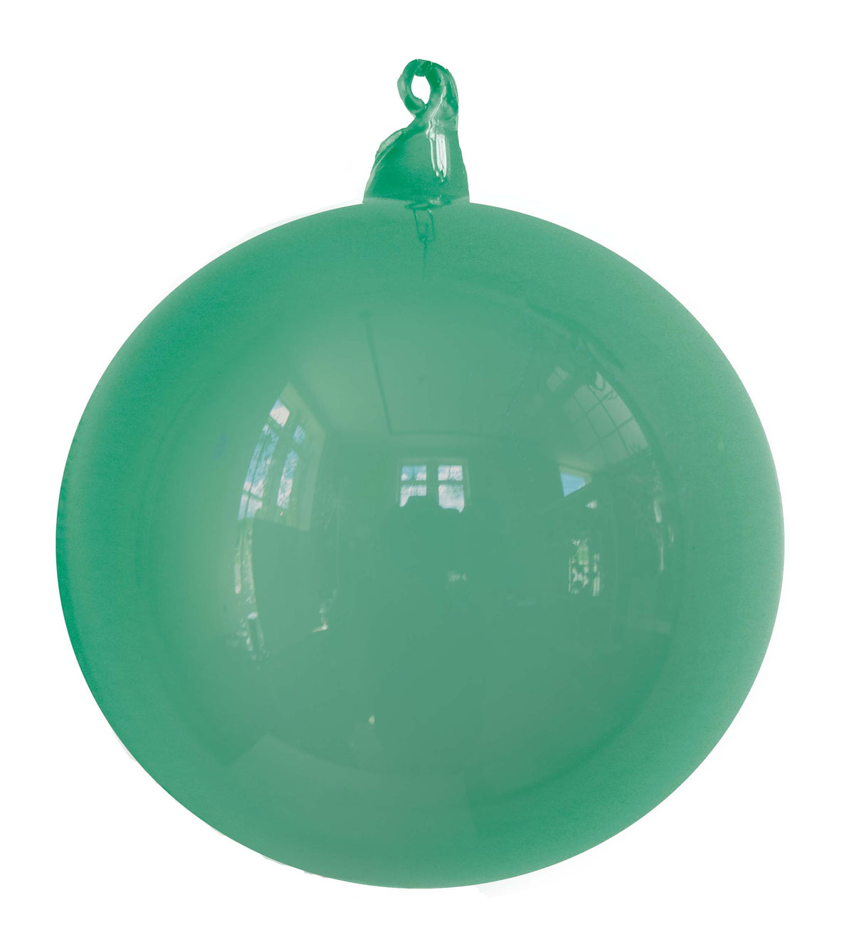 Dekra-Lite Teal Designer Glass Round Ornament