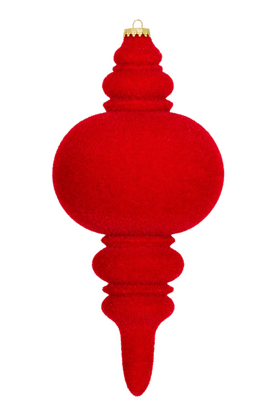 Flocked Finials