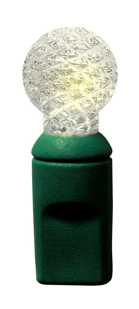 Dekra-Lite G12 Warm White (Faceted) Frosted Globe Mini Light