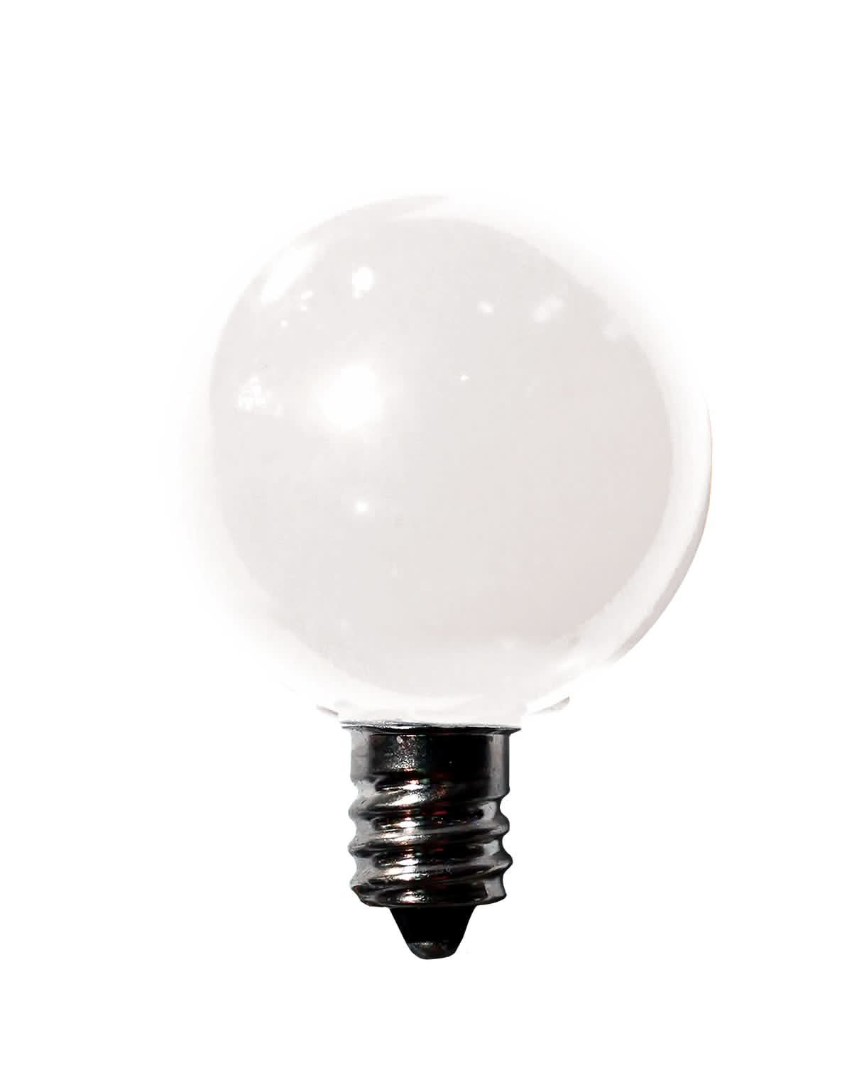 Dekra-Lite LED G40 (E12) Opaque Bulb, Warm White (SMD)