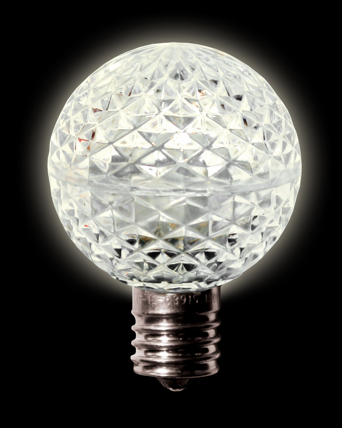 Dekra-Lite G50 (E17) Warm White LED Faceted Bulb