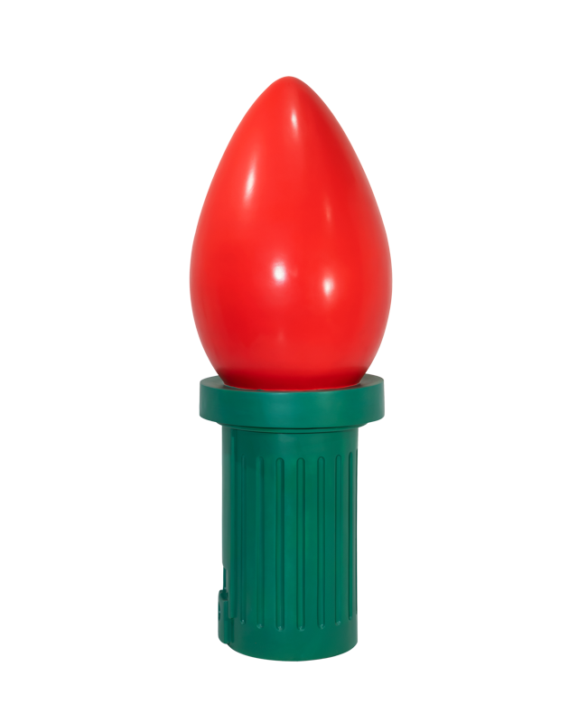 Dekra-Lite Giant Red Fiberglass Ornament 2