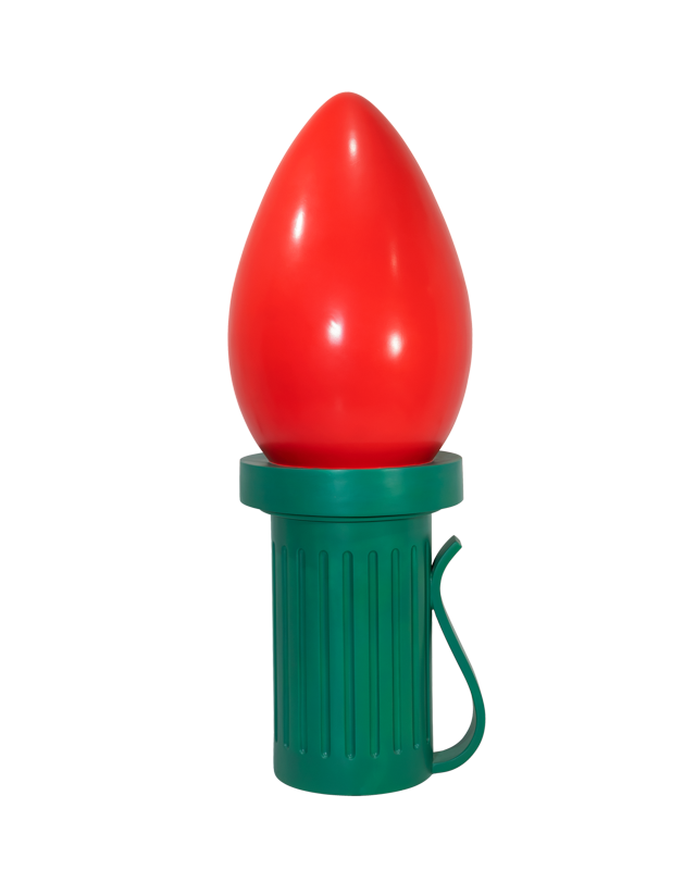 Dekra-Lite Giant Red Fiberglass Ornament 3