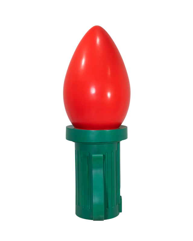 Dekra-Lite Giant Red Fiberglass Ornament 4