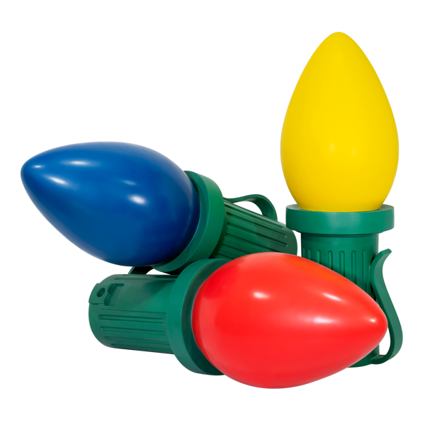 Dekra-Lite Giant Fiberglass Light Bulbs Set of 3
