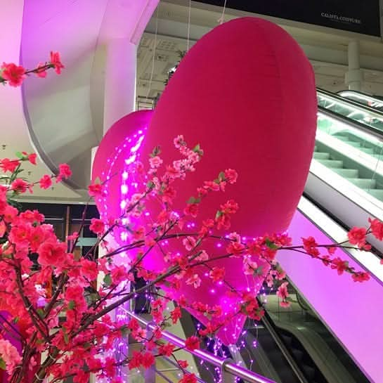 Dekra-Lite Giant Inflatable Pink Heart Display