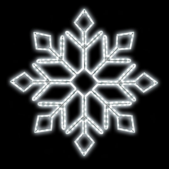 LED Ropelight Diamond Snowflake