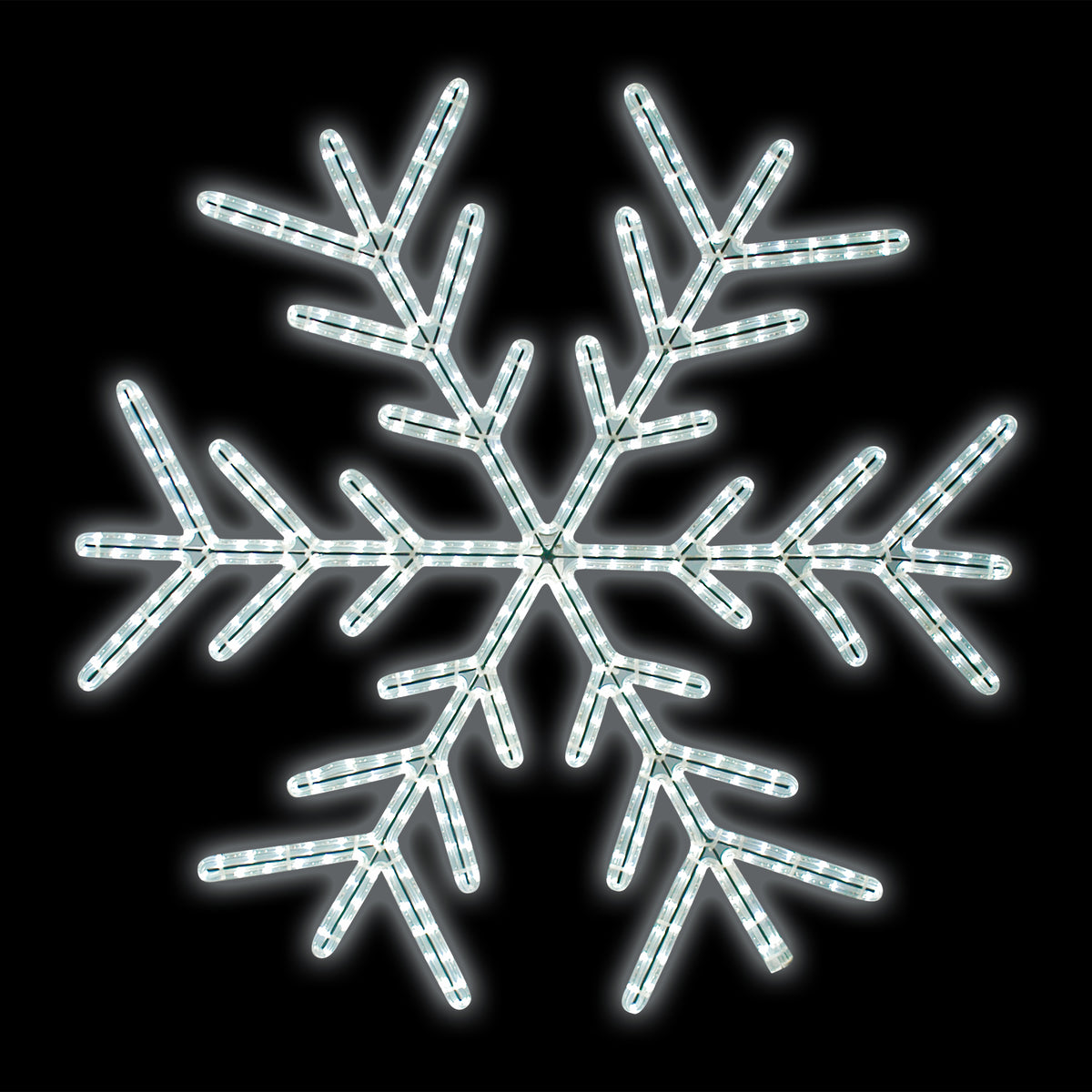 Dekra-Lite Majestic Snowflake LED Ropelight Pole Mount