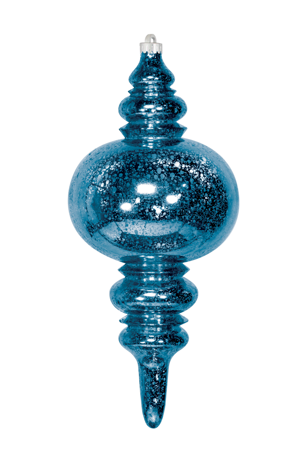 Dekra-Lite Mercury Finial Blue Ornament