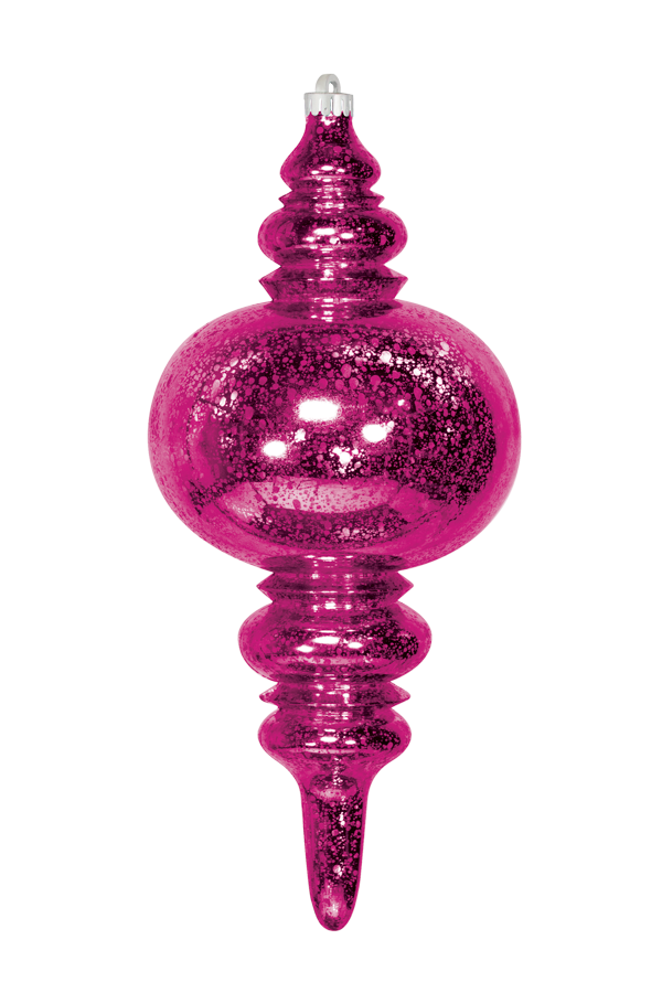 Dekra-Lite Mercury Finial Cerise Ornament 13"