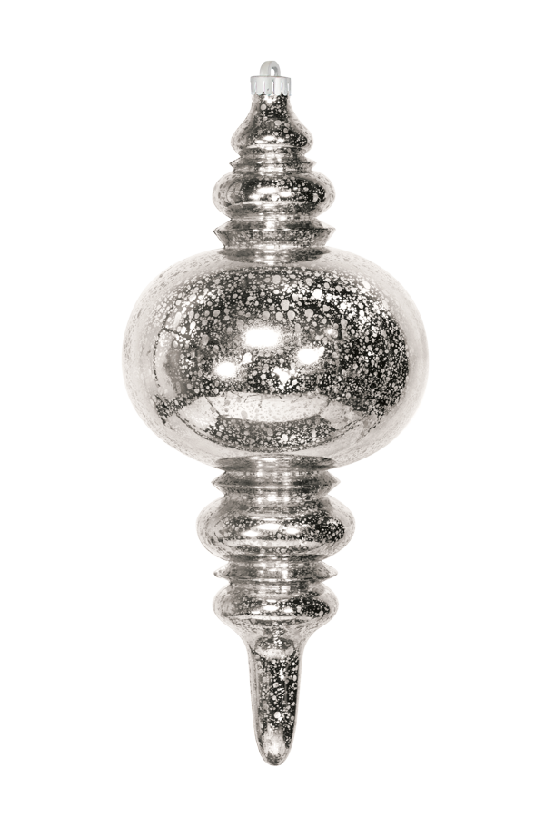 Dekra-Lite Mercury Finial Silver Ornament 13"