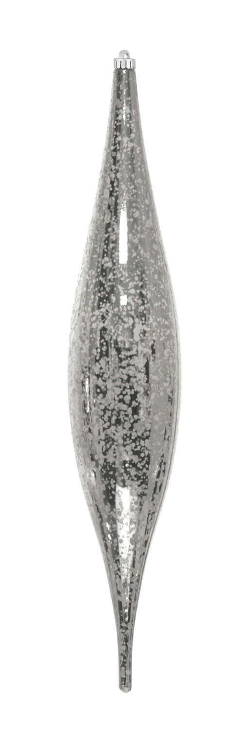 Dekra-Lite Mercury Oval Drop Silver Ornament