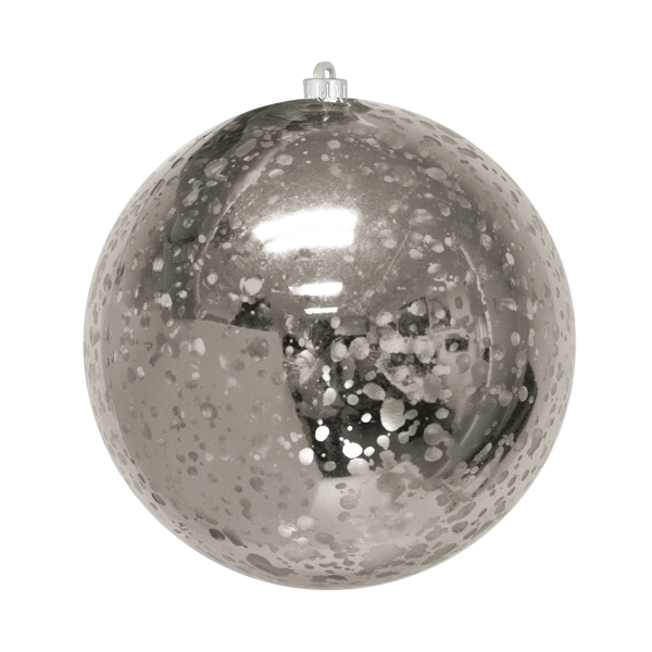 Dekra-Lite Mercury Round Silver Ornament 8"