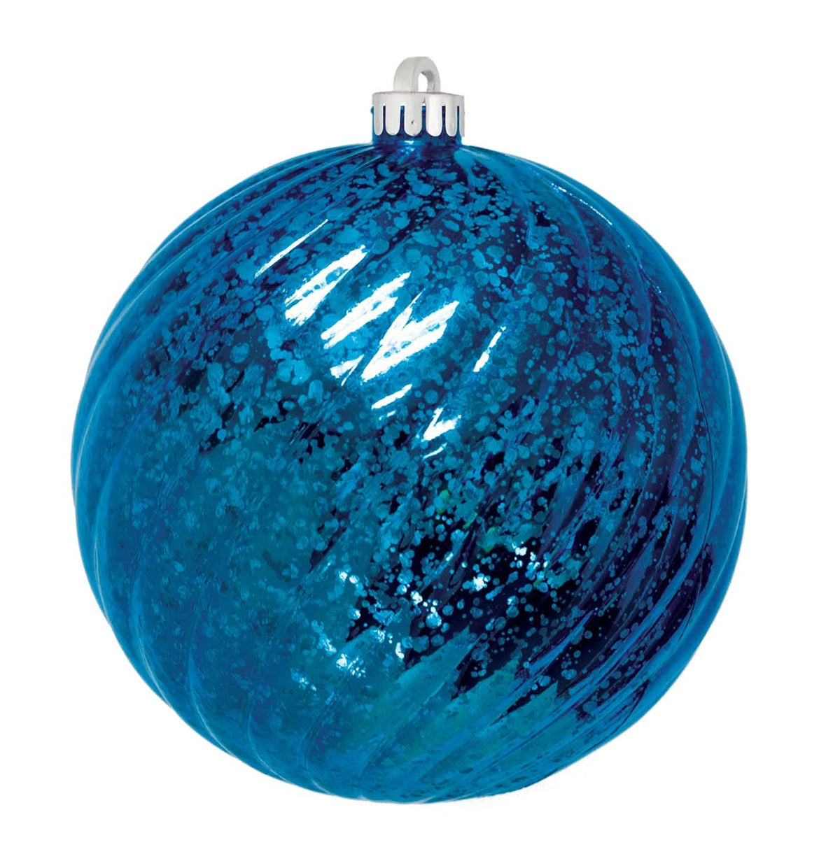Dekra-Lite Mercury Round Swirl Blue Ornament