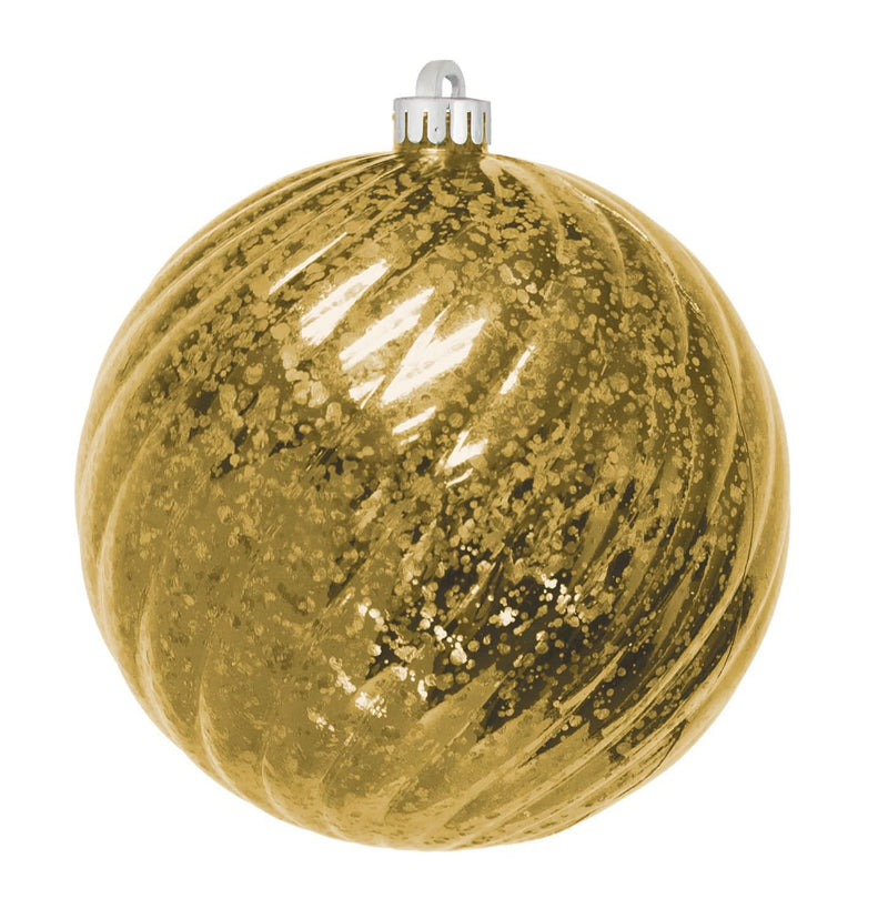 Mercury Round Swirl Ornaments