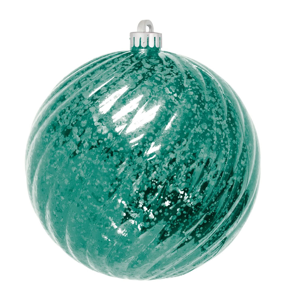 Dekra-Lite Mercury Round Swirl Teal Ornament
