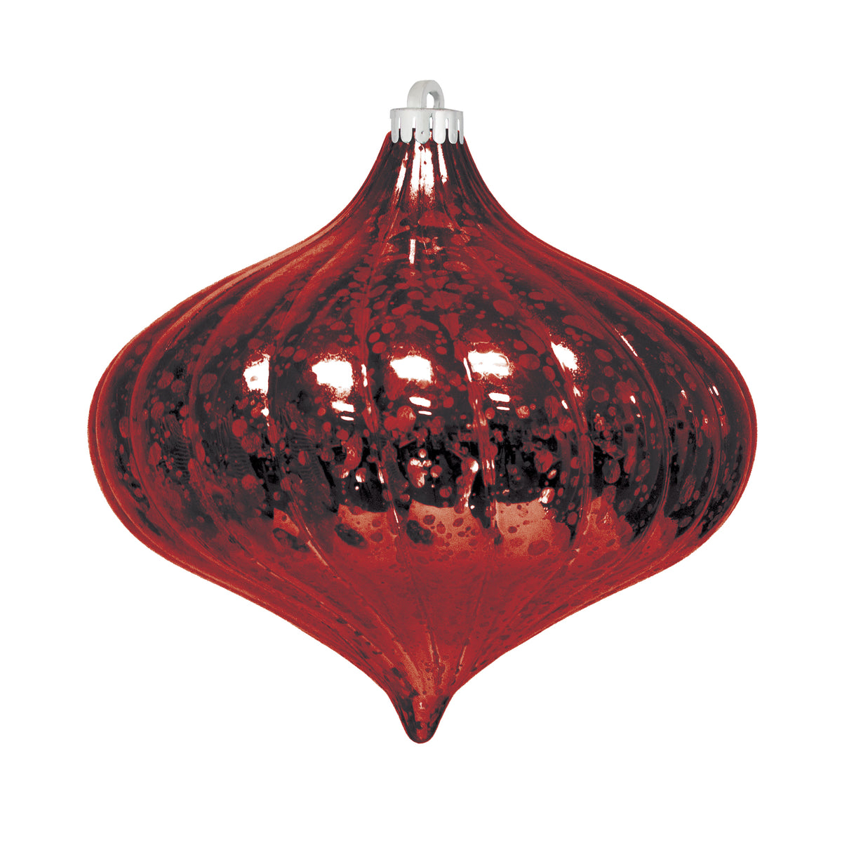 Dekra-Lite Mercury Top Swirl Red Ornament