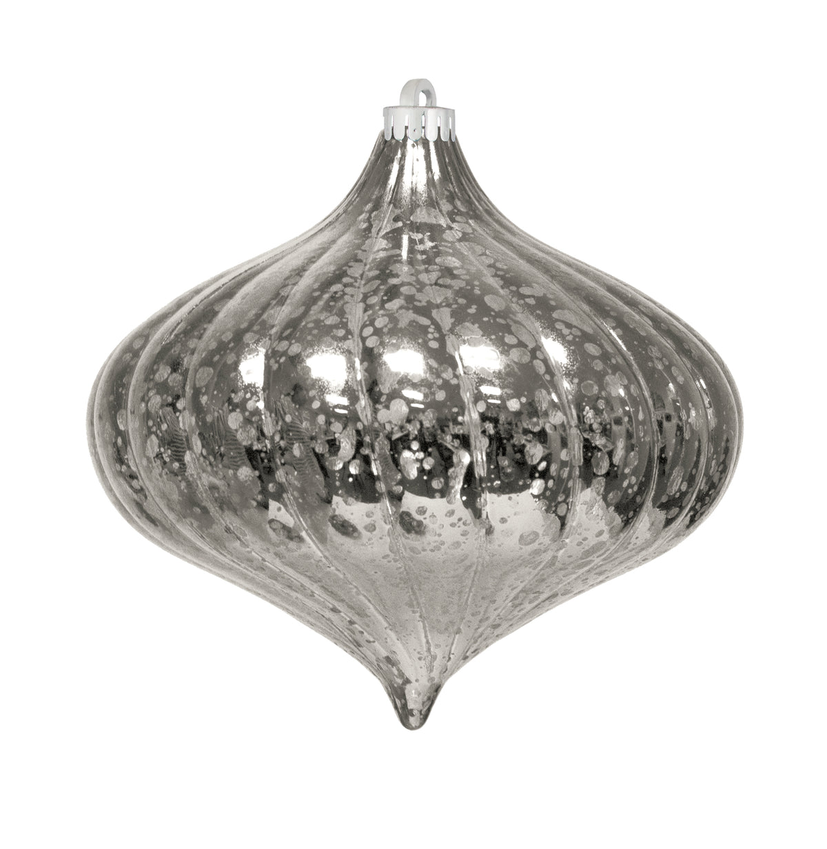 Dekra-Lite Mercury Top Swirl Silver Ornament