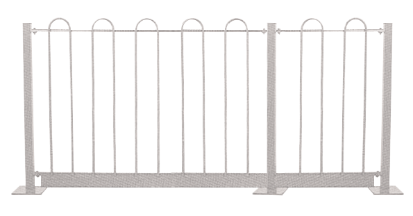 Dekra-Lite White Holiday Fence Posts