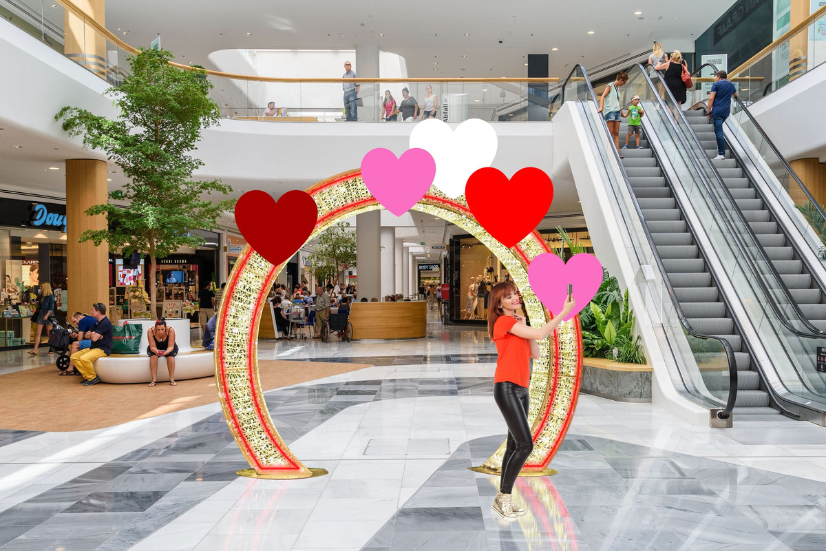 Dekra-Lite Valentine's Day Selfie Station Mall Display