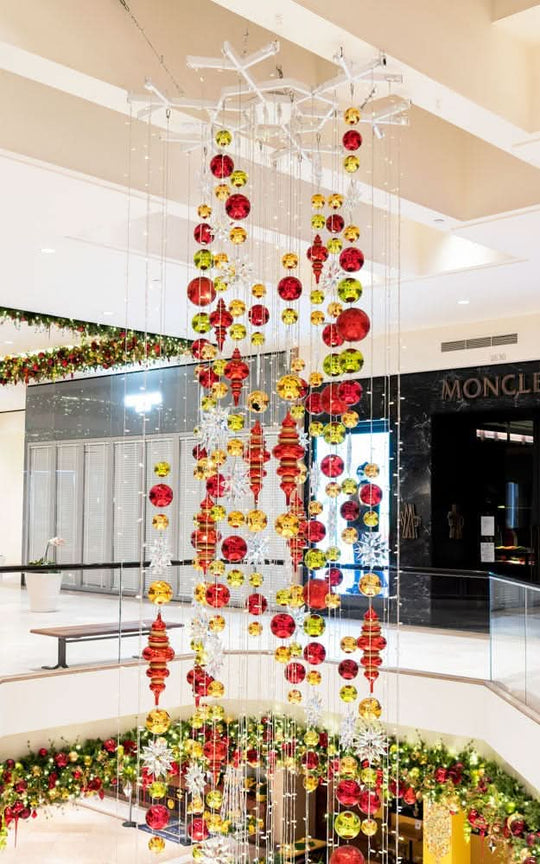 Multicolor Drop with Snowflake Frame