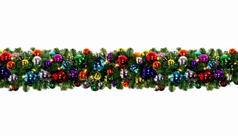 Dekra-Lite 10' Multicolor Pop Pre-Decorated Garland