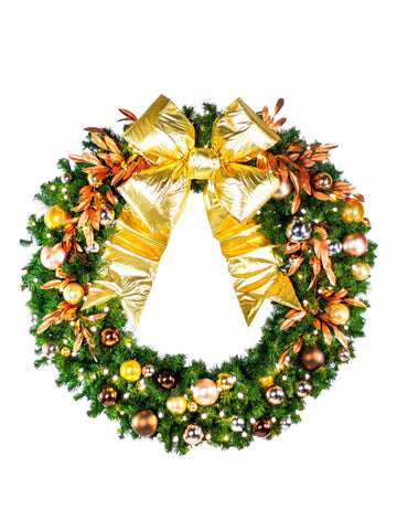 Dekra-Lite Precious Metals Pre-Decorated Wreath