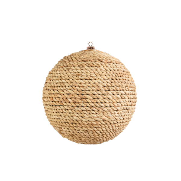 Burlap Round Ornaments