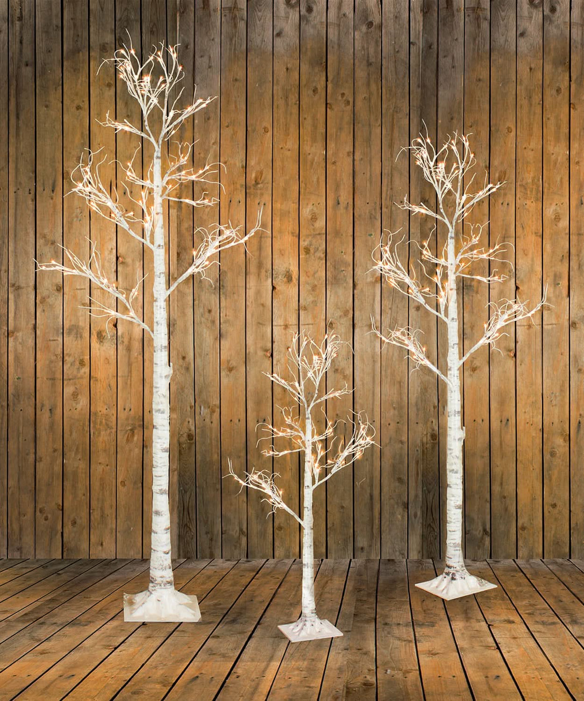 Dekra-Lite Snowfall Birch Trees