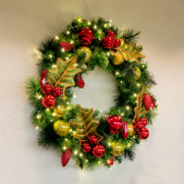 Metal Holly Leaves